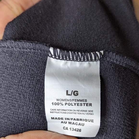 Sugoi Black Side Zip  Mock Neck Top Large - Picture 9 of 11